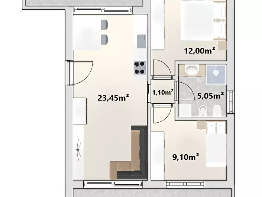 Immagine 9 di Attico in vendita  a Montagna .Montan.