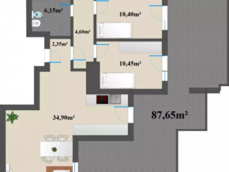 Immagine 13 di Appartamento in vendita  in Via Carlo Maria Giulini a Bolzano