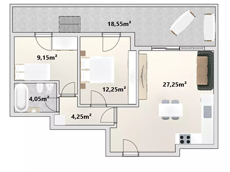 Immagine 11 di Attico in vendita  in Enrico-Toti-Straße - Via Enrico Toti a Merano .Meran.