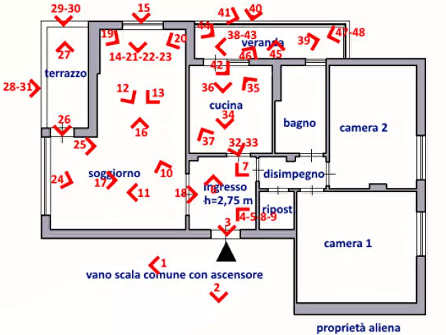 Immagine 14 di Appartamento in vendita  in Via Revedole, 5 a Pordenone