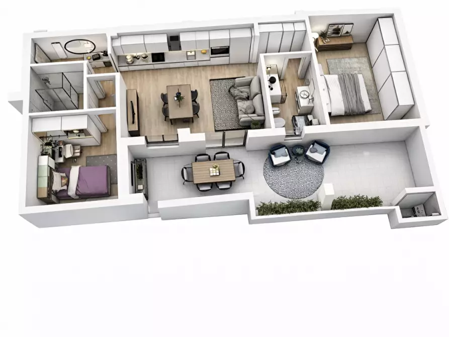 Immagine 30 di Appartamento in vendita  in Via Basse a Montechiarugolo