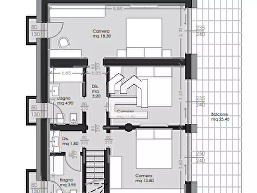 Immagine 13 di Appartamento in vendita  in Via del Lauri a Toscolano-Maderno