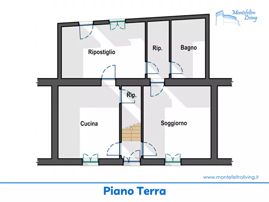 Immagine 17 di Casa indipendente in vendita  in Via Roma a Sassocorvaro Auditore