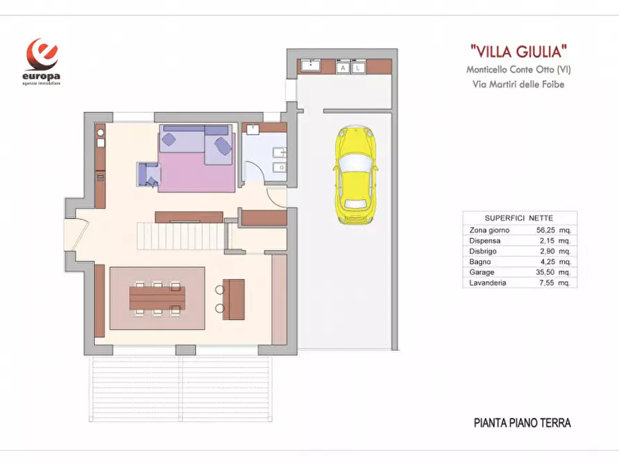 Immagine 2 di Villa in vendita  in VIA Martiri della Foibe a Monticello Conte Otto