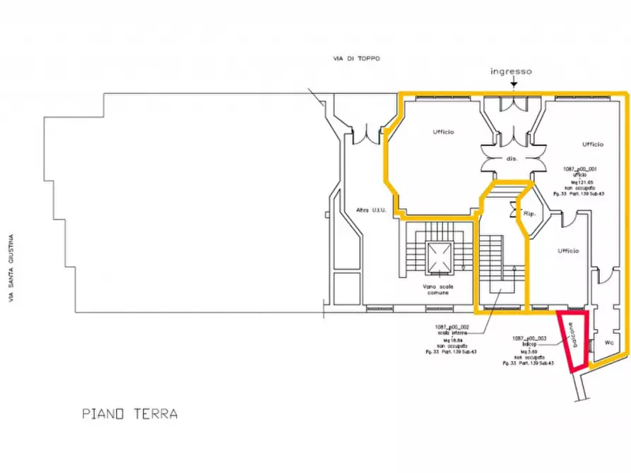 Immagine 3 di Ufficio in vendita  in Via Francesco di Toppo, 31, 33100 Udine UD, Italia a Udine