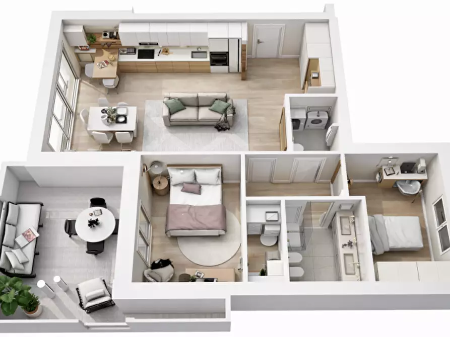 Immagine 29 di Appartamento in vendita  in Via Basse a Montechiarugolo