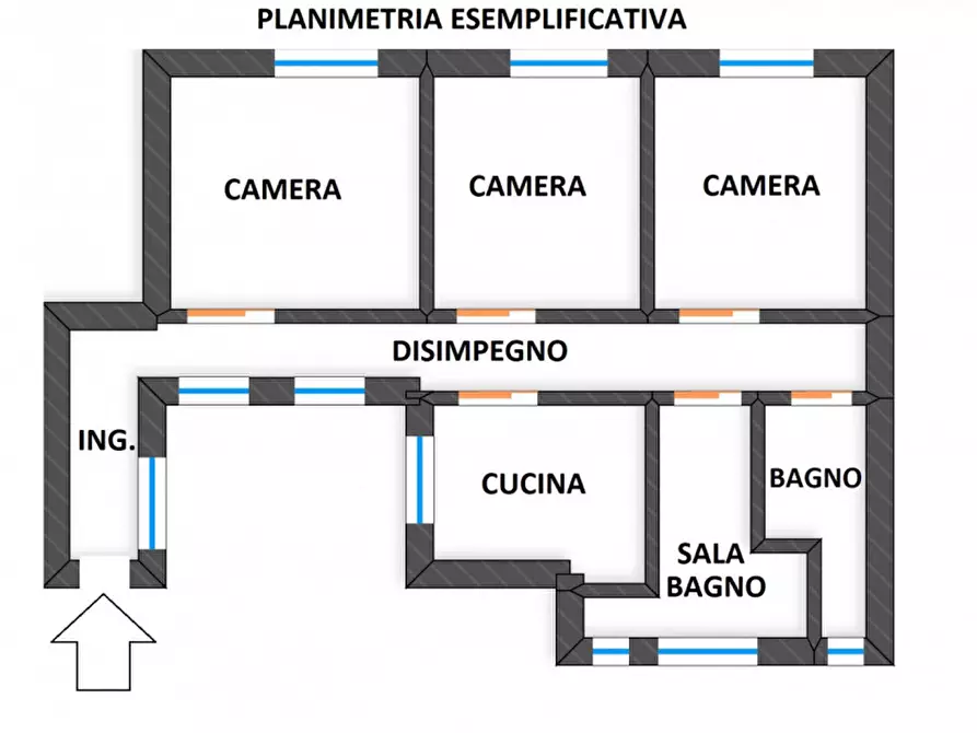Immagine 39 di Appartamento in vendita  in Ad.ze via Alessandrini a Bologna