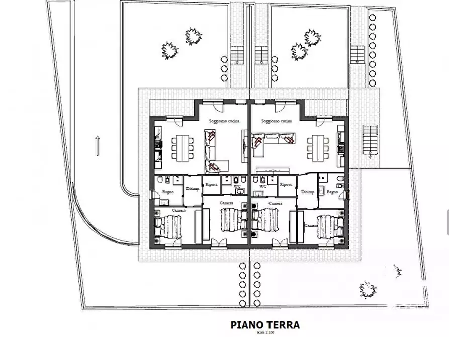 Immagine 9 di Appartamento in vendita  in via vitellino a Castiglione Del Lago