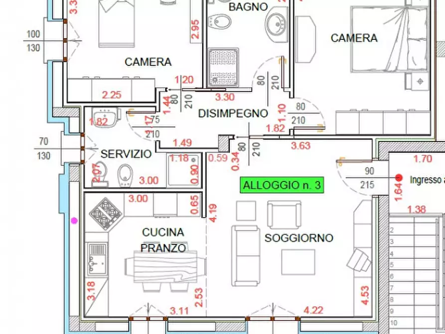 Immagine 16 di Appartamento in vendita  in Via Piave 27 a Azzano Decimo