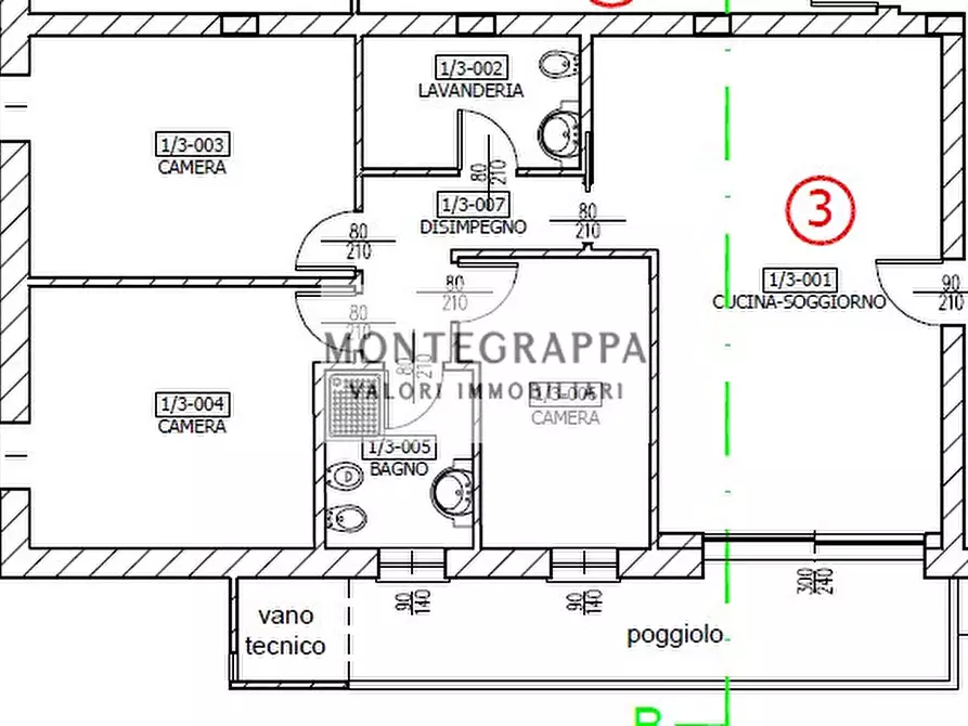Immagine 15 di Appartamento in vendita  in Via Venticinque Aprile a Rossano Veneto