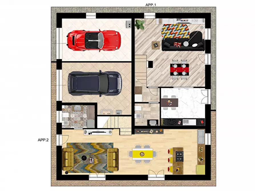 Immagine 3 di Casa bifamiliare in vendita  in Via Ernesto e Fioravante Alvisi a Anzola Dell'emilia