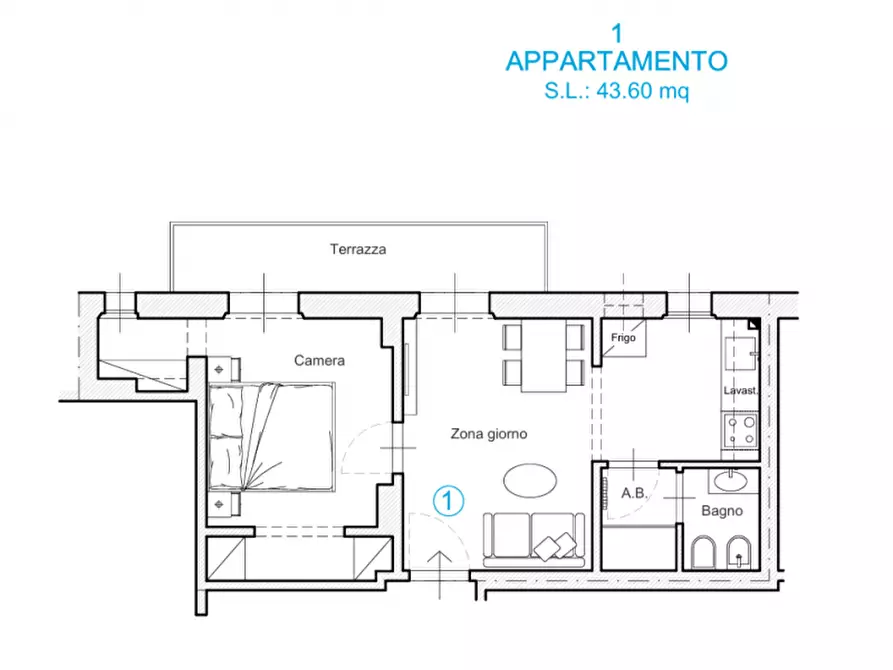 Immagine 19 di Appartamento in vendita  in VIA CASSIA a Firenze
