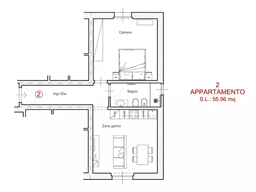 Immagine 19 di Appartamento in vendita  in VIA CASSIA a Firenze