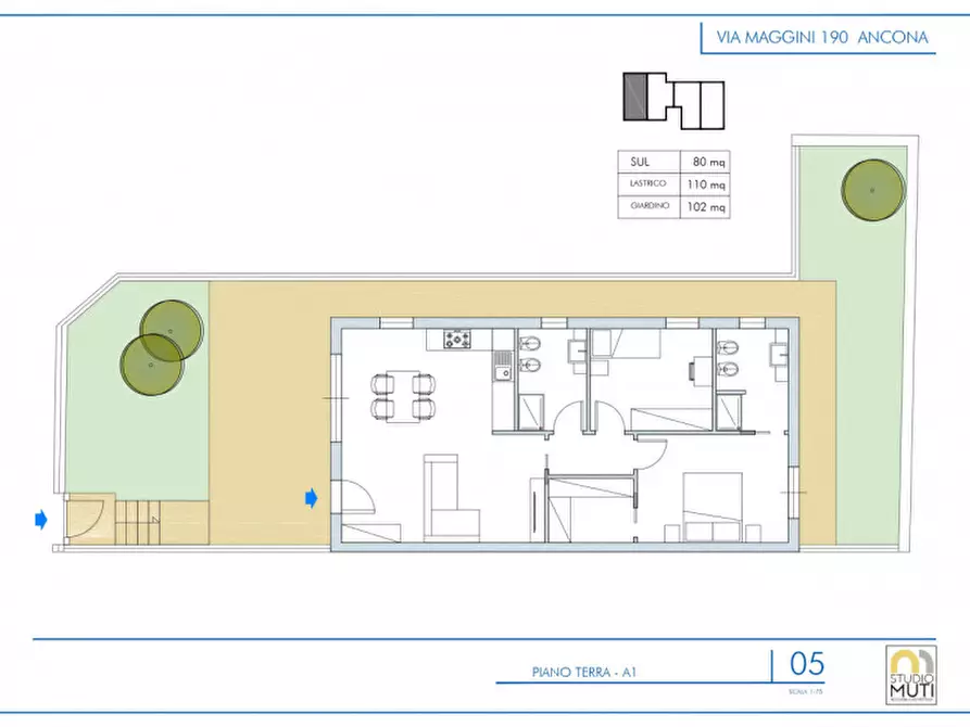 Immagine 4 di Appartamento in vendita  in via alessandro maggini 190 a Ancona