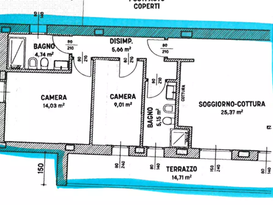 Immagine 7 di Appartamento in affitto  in Via Cardinale Borromeo a Rubano