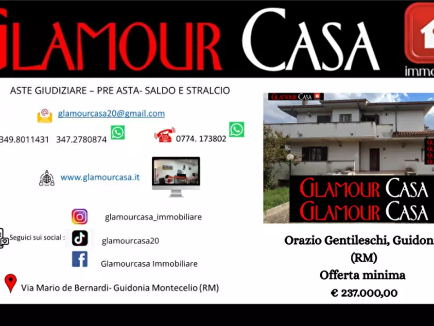 Immagine 1 di Villa in vendita  in Via Orazio Gentileschi a Guidonia Montecelio