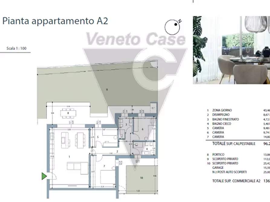 Immagine 11 di Appartamento in vendita  in Via Negroponte a Padova