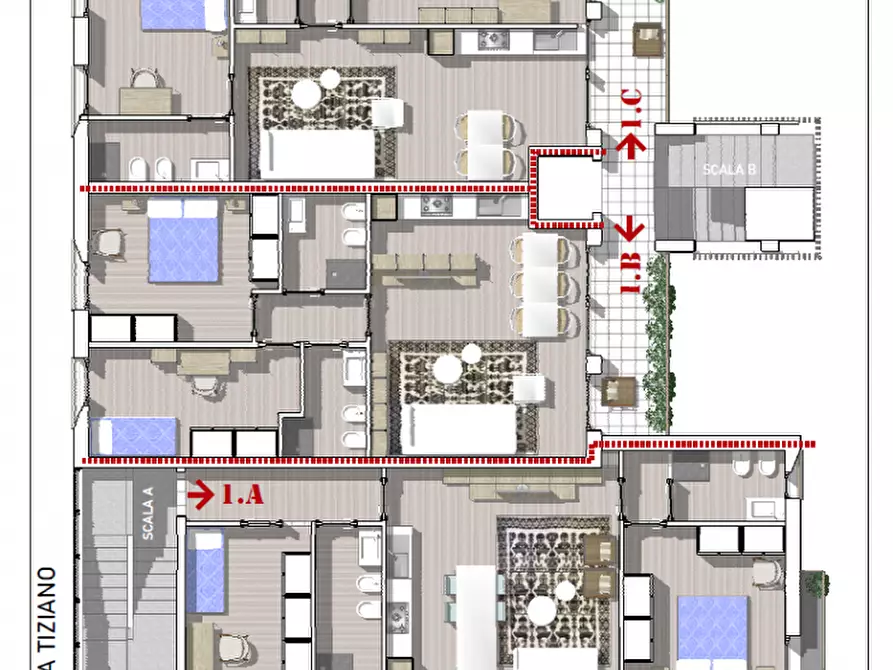 Immagine 4 di Appartamento in vendita  in Via Cellini 2 a Sorso