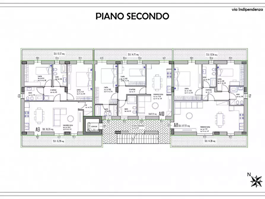 Immagine 14 di Appartamento in vendita  in Via Indipendenza 3 a Mondolfo