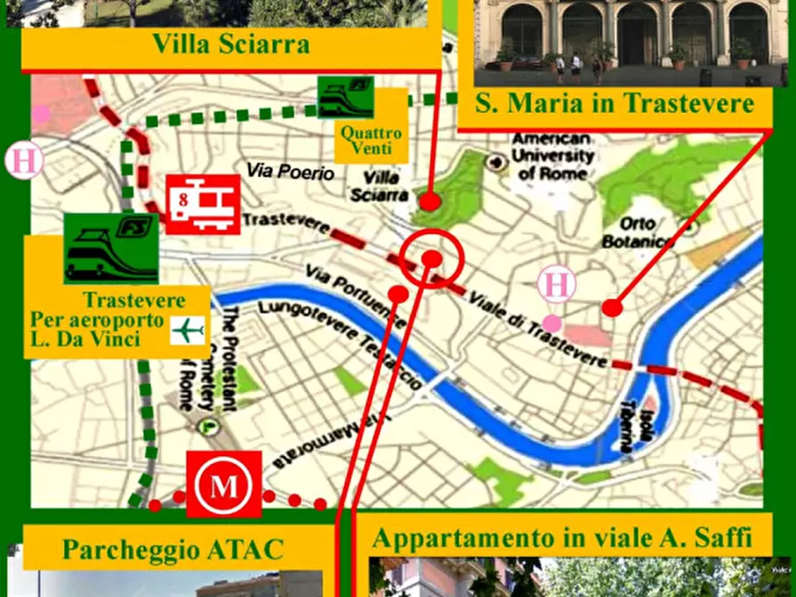 Immagine 3 di Attico in affitto  in Viale Aurelio Saffi, 25 a Roma