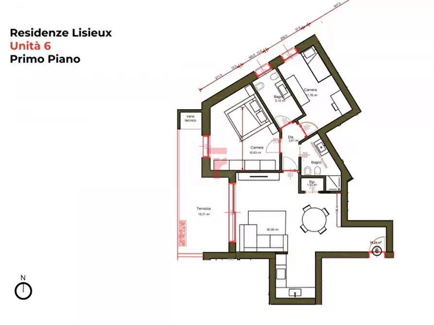 Immagine 8 di Appartamento in vendita  in Via Santa Teresa di Lisieux a Albignasego