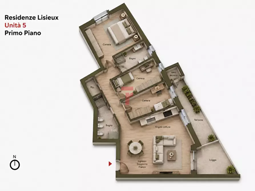 Immagine 11 di Appartamento in vendita  in Via Maria Teresa Lisieux a Albignasego