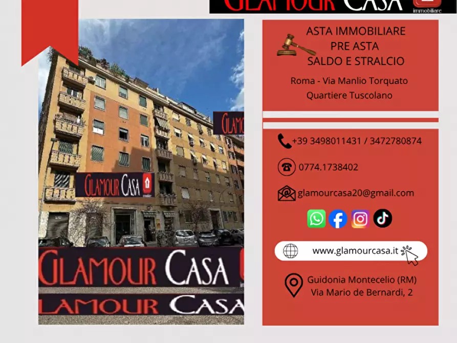 Immagine 1 di Appartamento in vendita  in Via Manlio Torquato a Roma