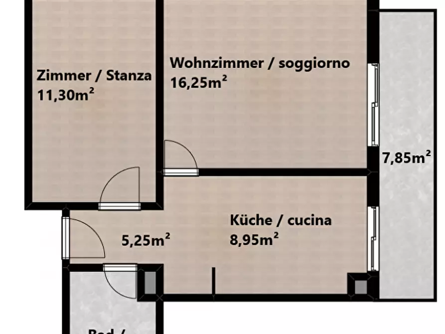 Immagine 14 di Appartamento in vendita  in Giacomo-Leopardi-Straße - Via G. Leopardi a Merano .Meran.