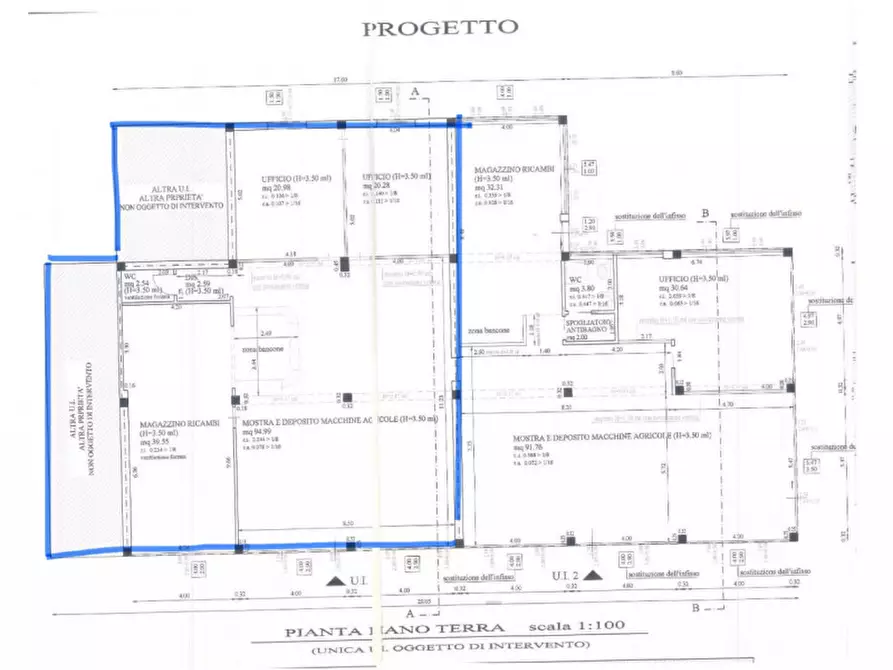 Immagine 1 di Negozio in affitto  in via prima marzolino 550 a Cesena