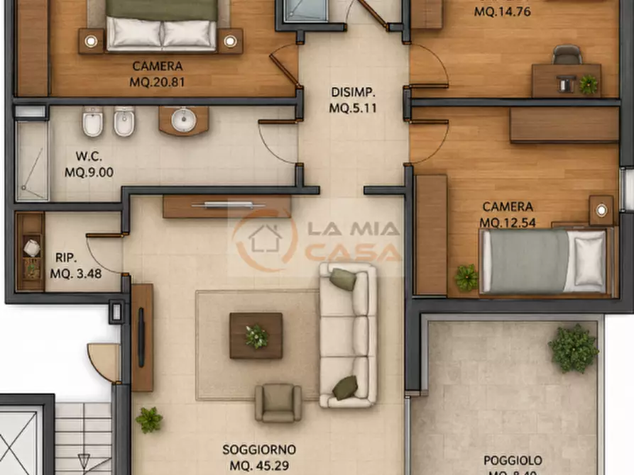Immagine 6 di Appartamento in vendita  a Legnaro
