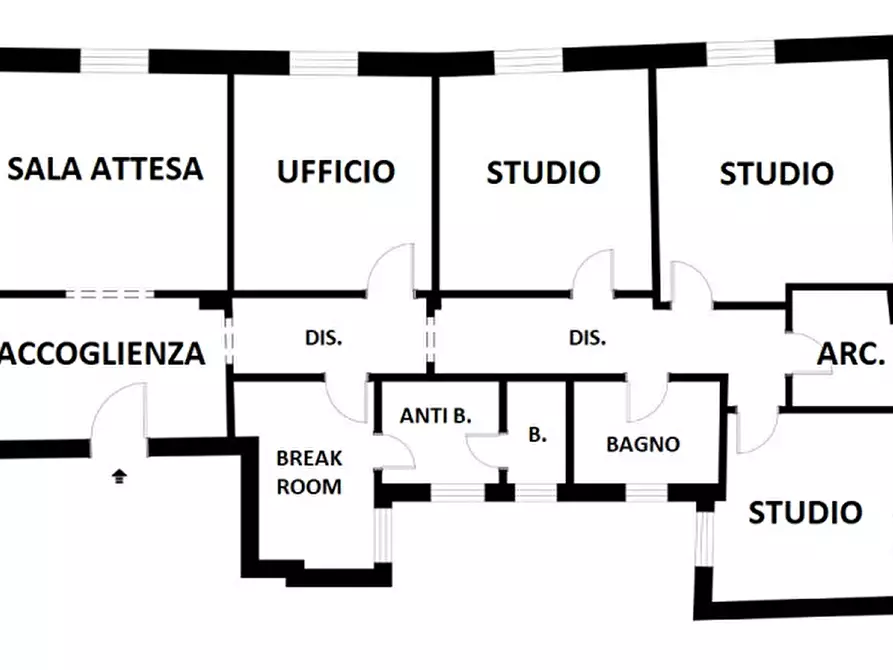 Immagine 23 di Ufficio in vendita  in Due Torri a Bologna