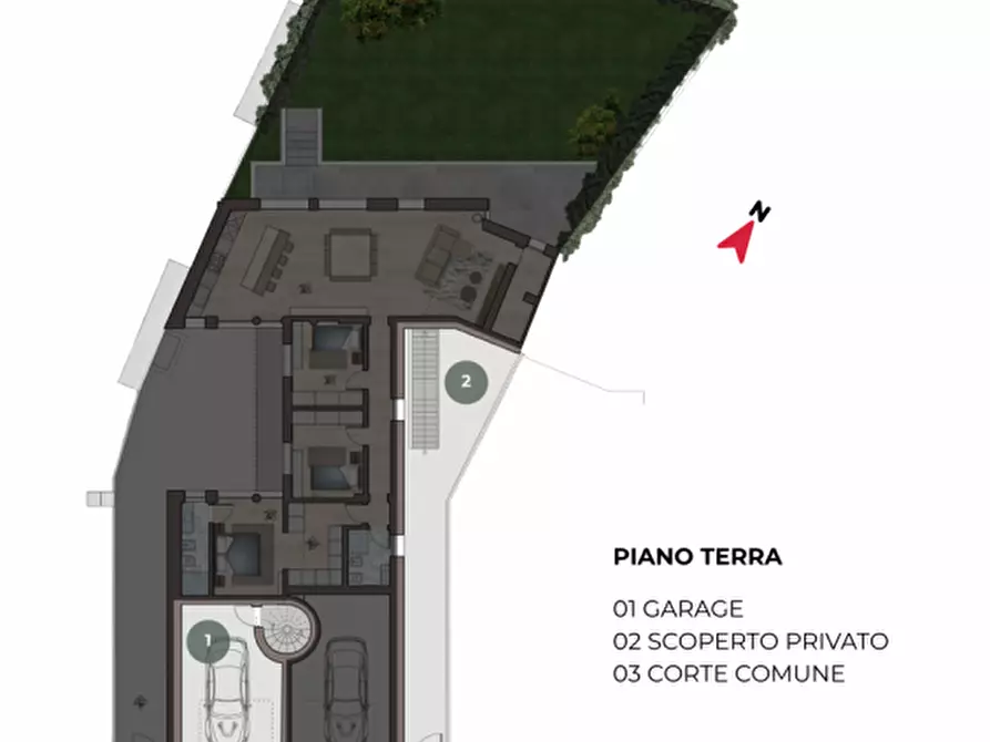 Immagine 15 di Casa bifamiliare in vendita  in Viale Trieste 255 a Vicenza