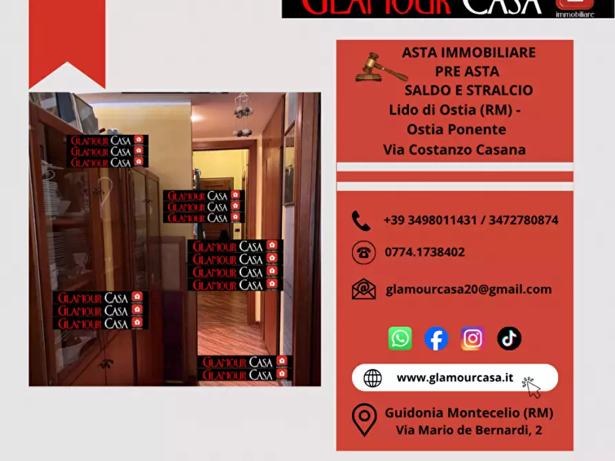 Immagine 2 di Appartamento in vendita  in Via Costanzo Casana a Roma