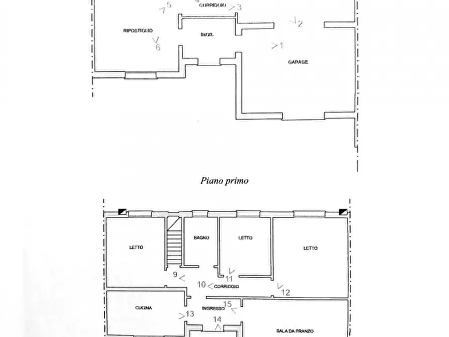 Immagine 2 di Casa bifamiliare in vendita  a Pontecchio Polesine