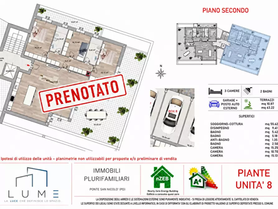 Immagine 18 di Attico in vendita  in Via Santa Teresa di Calcutta a Ponte San Nicolò