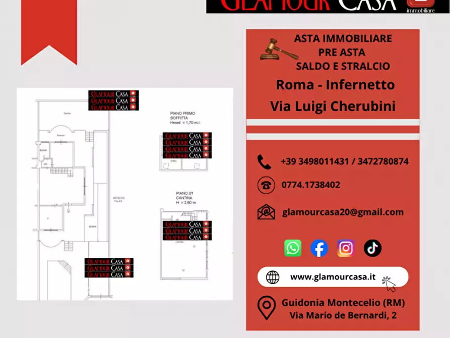 Immagine 23 di Villa in vendita  in Via Luigi Cherubini a Roma