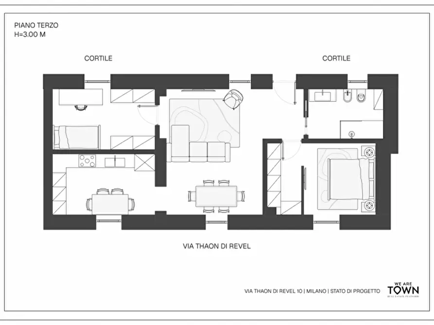 Immagine 39 di Appartamento in vendita  in via Thaon Di Revel 10 a Milano