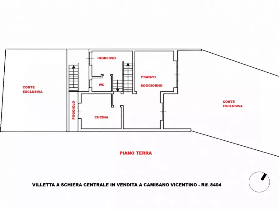 Immagine 21 di Villetta a schiera in vendita  in Via Roma a Camisano Vicentino