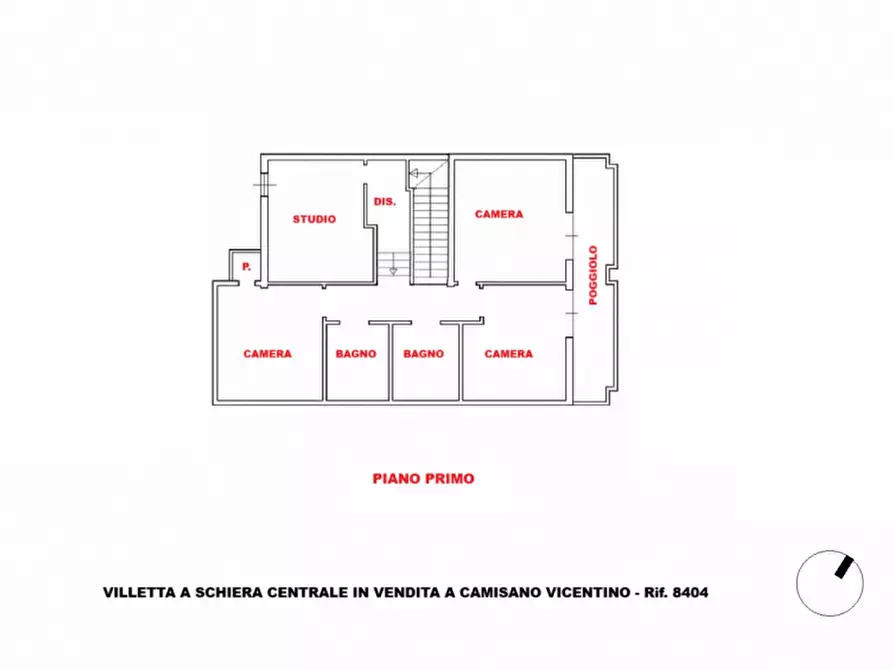 Immagine 22 di Villetta a schiera in vendita  in Via Roma a Camisano Vicentino