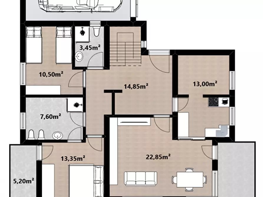 Immagine 22 di Casa indipendente in vendita  in Neumarktner Straße - Via Egna a Montagna .Montan.
