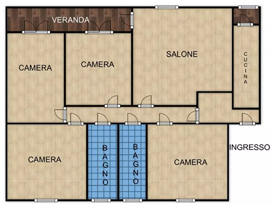 Immagine 18 di Appartamento in vendita  in Via Sacco e Vanzetti 13 a Palermo