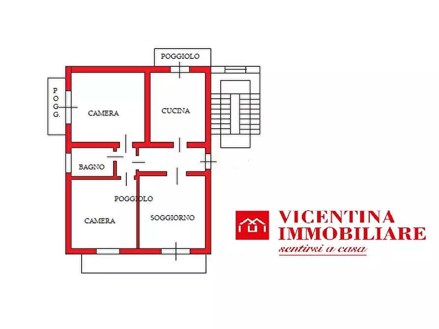 Immagine 21 di Appartamento in vendita  in Via Rossini a Vicenza