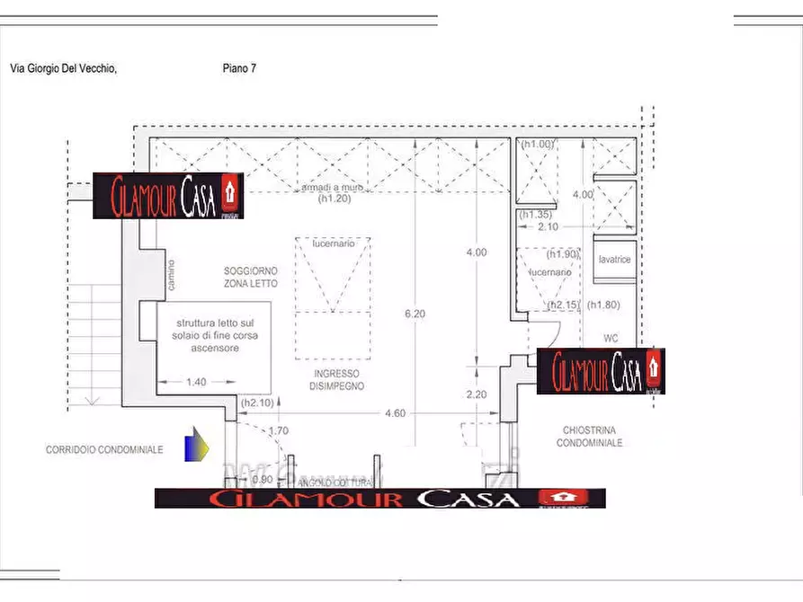 Immagine 28 di Appartamento in vendita  in Via Giorgio Del Vecchio a Roma