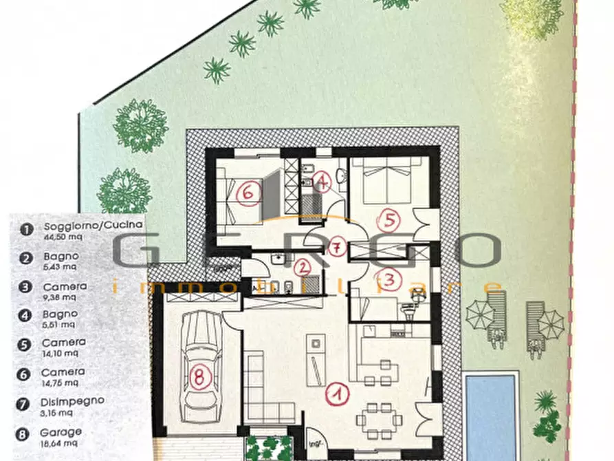 Immagine 2 di Villa in vendita  in Via Sant'Andrea a Albignasego