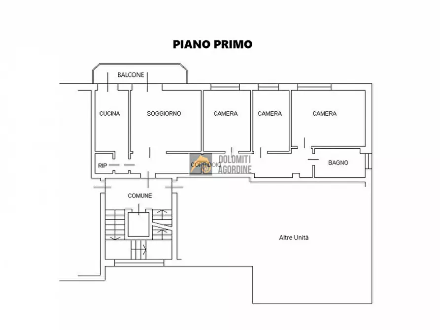 Immagine 15 di Appartamento in vendita  in via san Lorenzo a Belluno