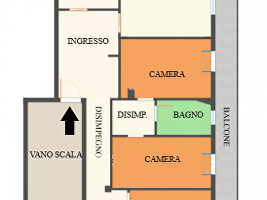 Immagine 40 di Appartamento in vendita  in VIA CASTEGGIO 40 a Roma