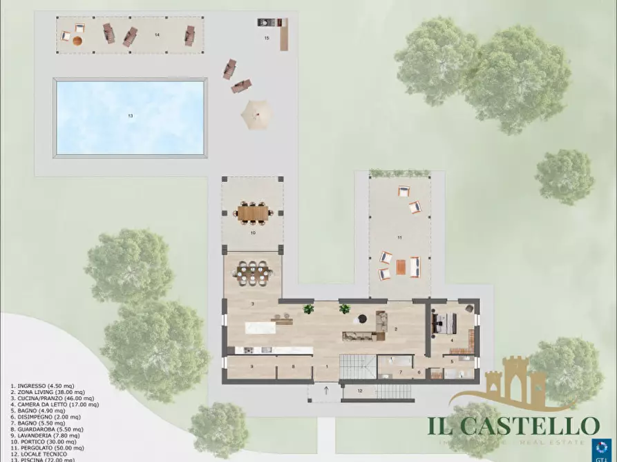 Immagine 15 di Rustico / casale in vendita  a Castiglione Del Lago