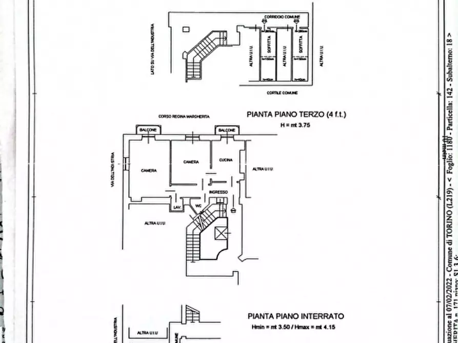 Immagine 2 di Appartamento in vendita  in Corso Regina Margherita 171 a Torino