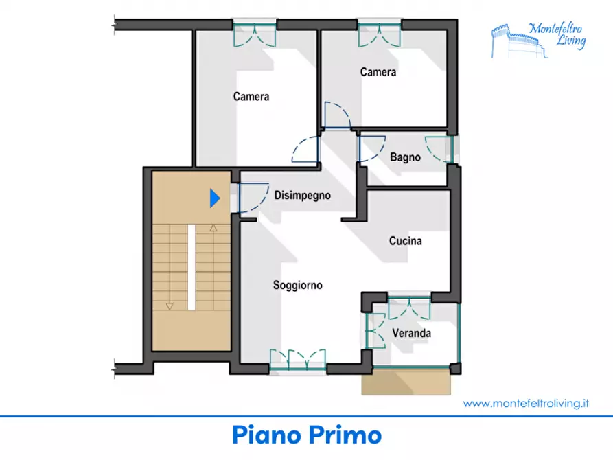 Immagine 15 di Appartamento in vendita  in Viale 4 Novembre a Piandimeleto