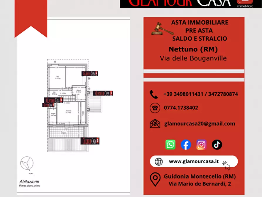 Immagine 5 di Villa in vendita  in Viale delle Bougainvillae a Anzio
